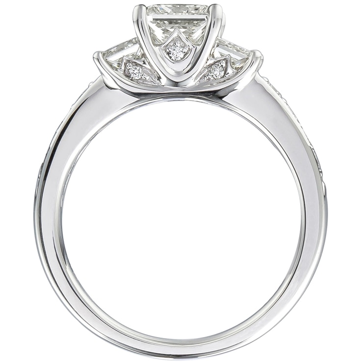 Platinum Princess Cut 1.70ctw Diamond Ring Costco Australia