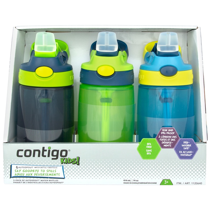 Contigo Kids' Gizmo Water Bottles 3 x 