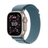 Apple Watch Ultra 3 GPS + Cellular 49mm Natural Titanium Case with Light Blue Alpine Loop - Large