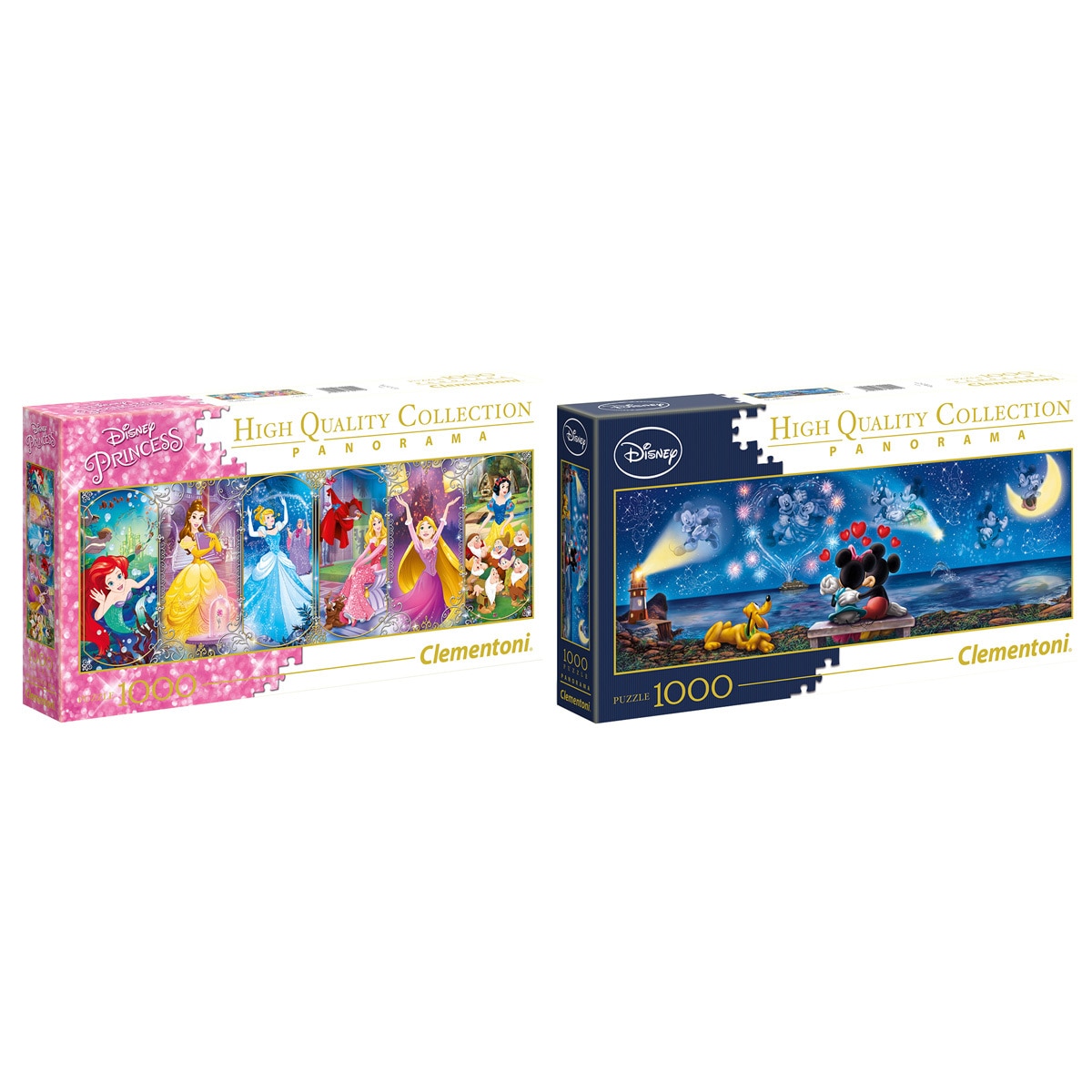 Clementoni 1000pc Disney Collection Puzzles 2 pack
