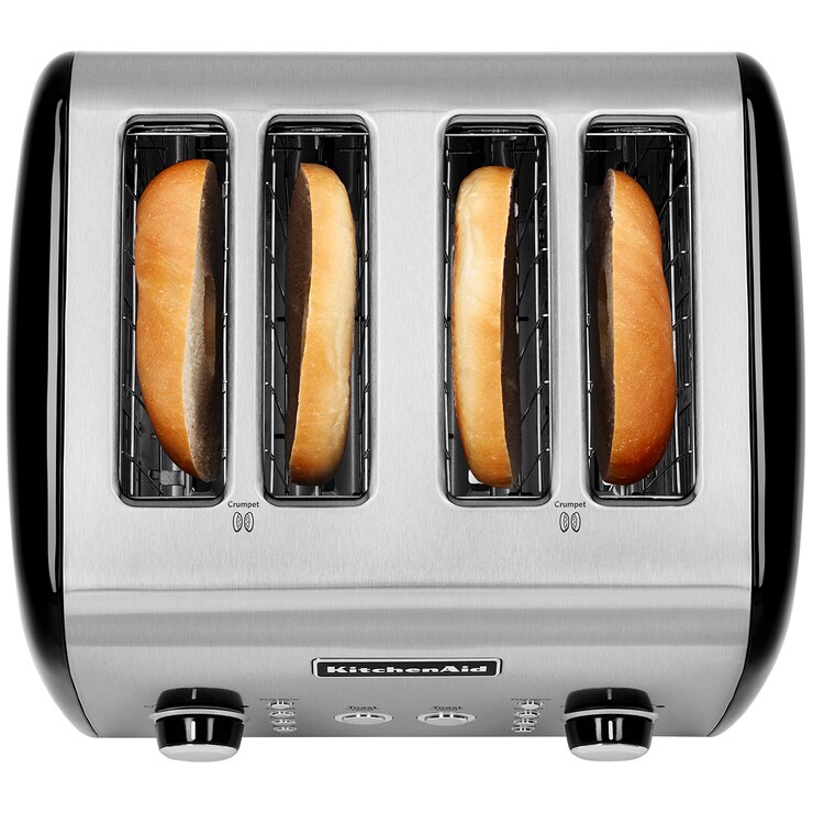 KitchenAid Artisan 4 Slice Automatic Toaster Black 5KMT421AOB Costco
