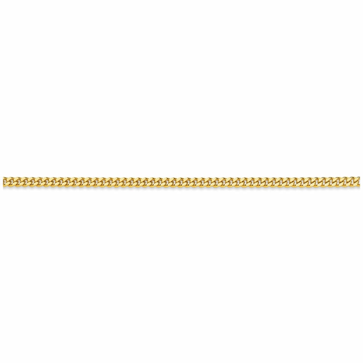 18KT Yellow Gold Diamond Cut Curb Chain 13g