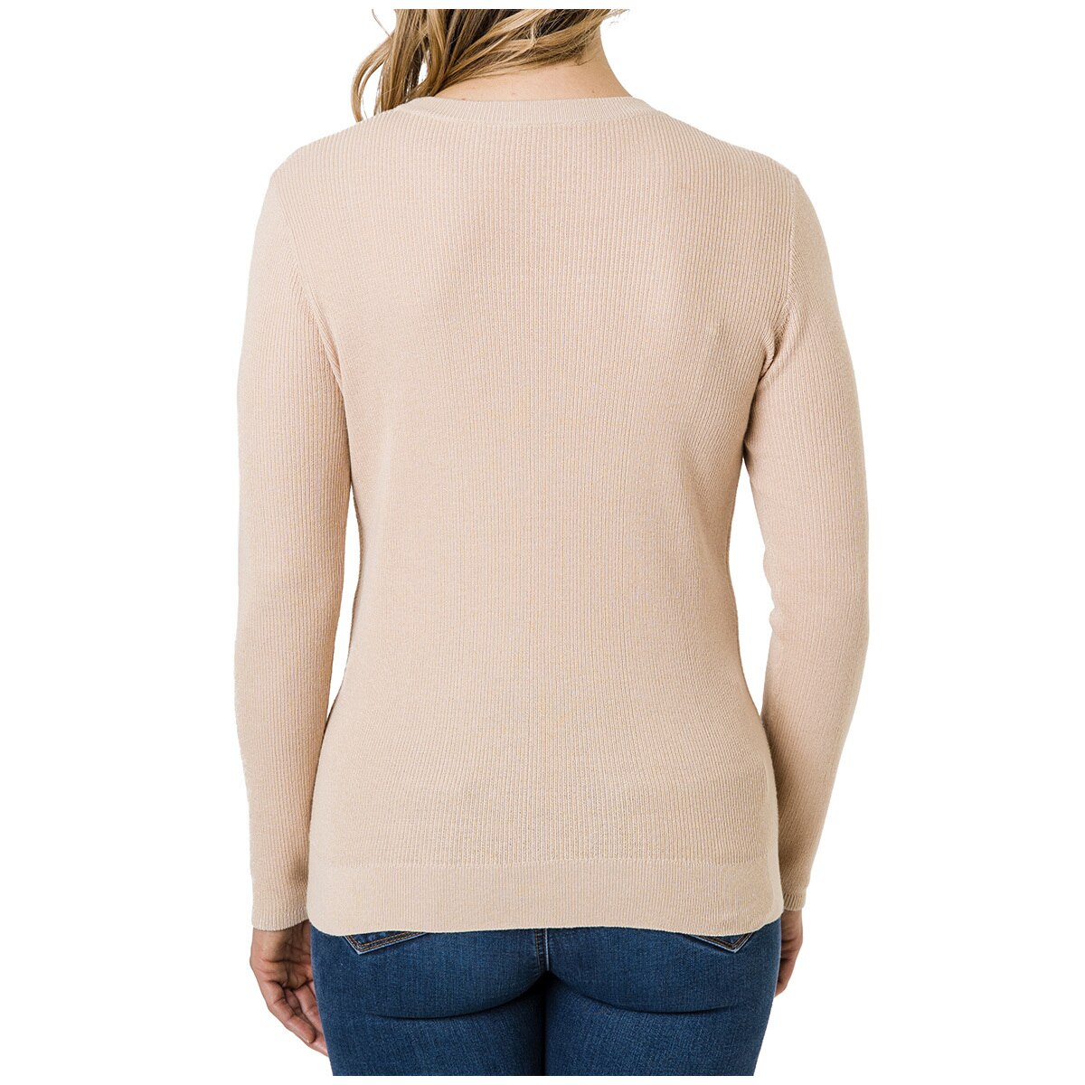 Seg'ments Women's Textured Sweater - Oatmeal