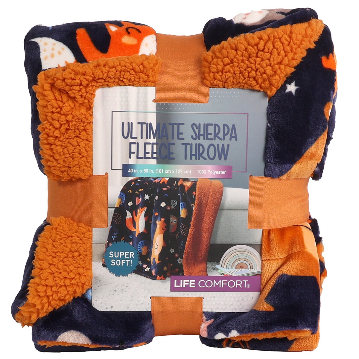 Life Comfort Ultimate Kids Sherpa Throw 101cm x 127cm