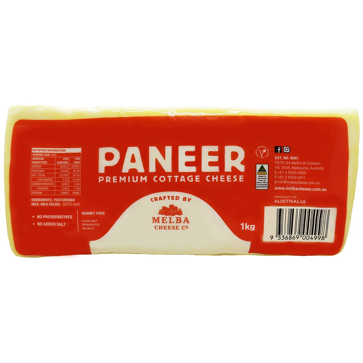 Melba Paneer 1kg