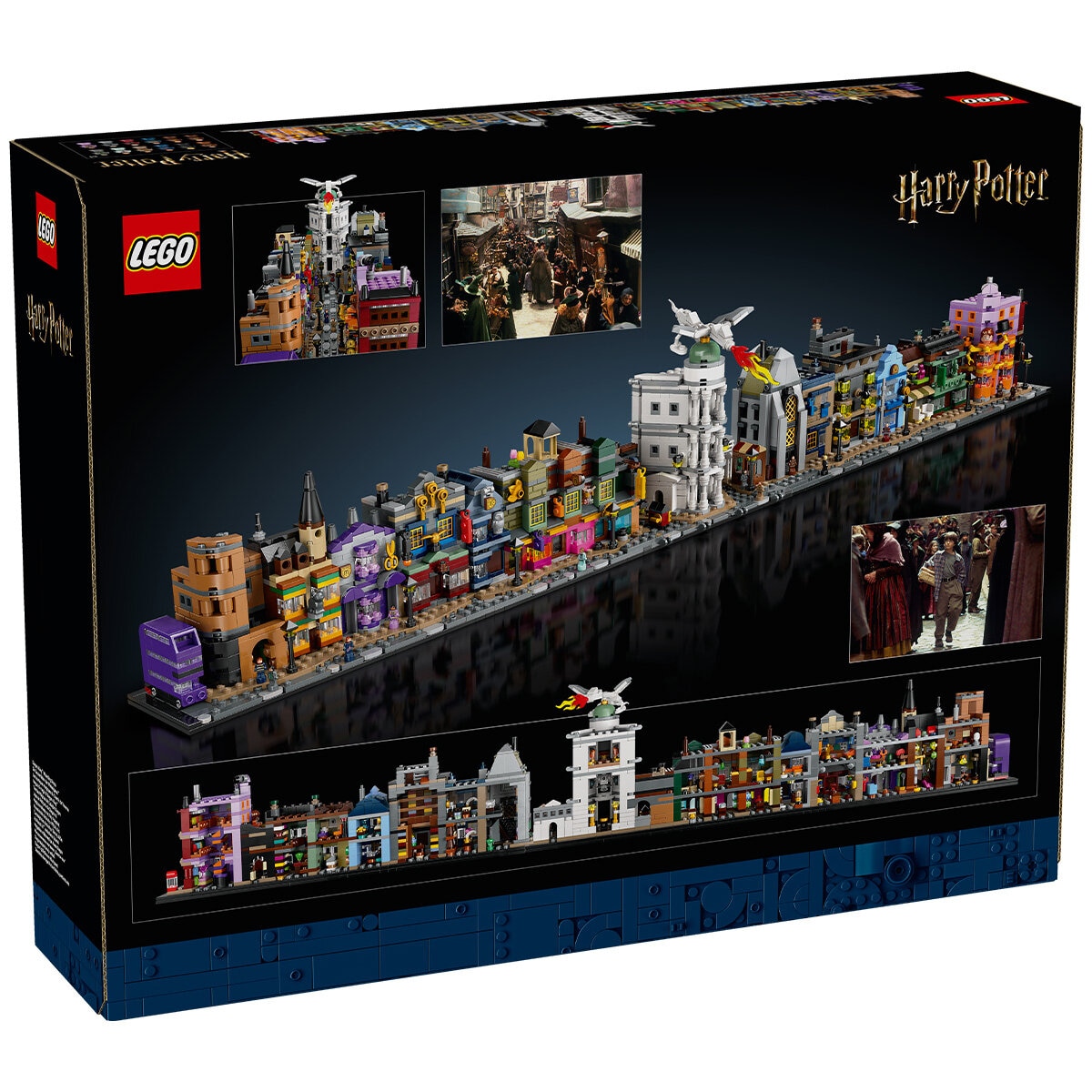LEGO Harry Potter Diagon Alley Wizarding Shops, Wizard Set for Adults 76444