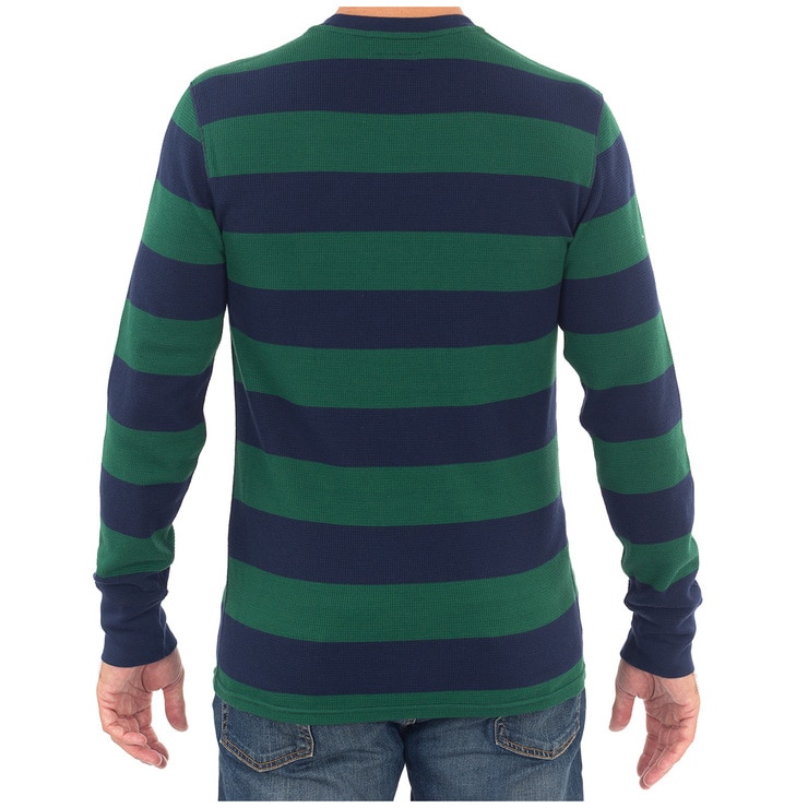 Ralph Lauren Long Sleeve Polo - Green Stripe Ralph Lauren Long Sleeve Polo - Green Stripe