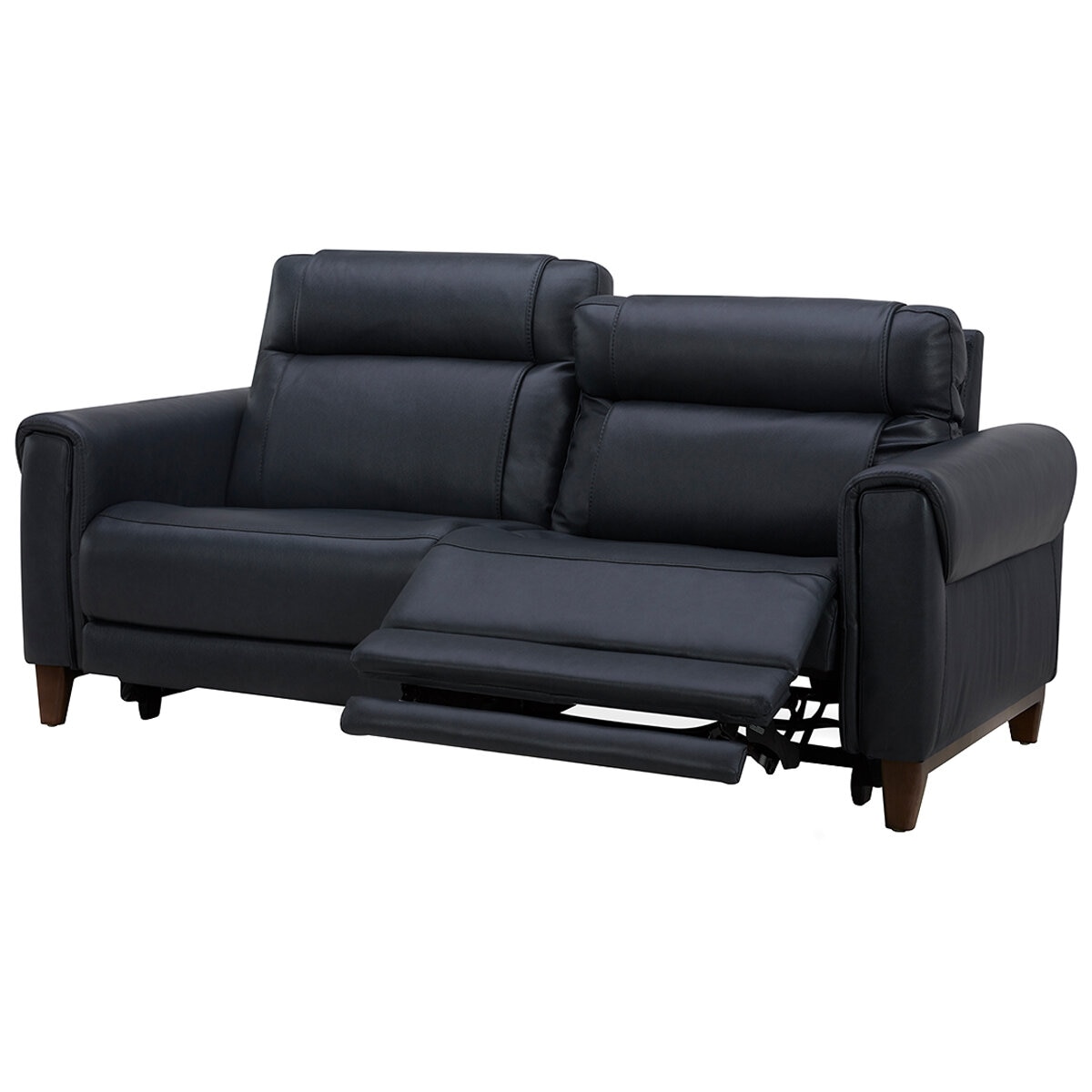 Aiden & Ivy Leather Power Reclining Sofa With Power Headrests