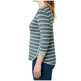 Segments Women's 34 Sleeve Top - Posy Green