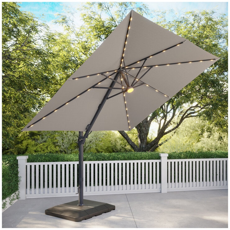 Atleisure Solar LED Cantilever Umbrella