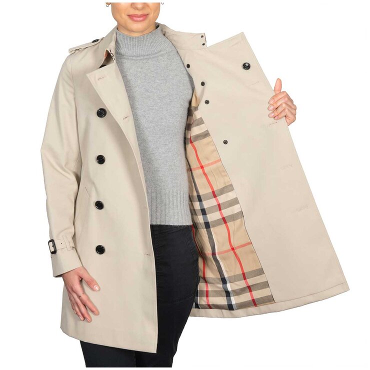 Burberry Harbourne Trench Coat Stone Burberry Harbourne Trench Coat Stone