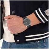 Coach Oliver Black Leather Grey Dial Men's Watch 14602758