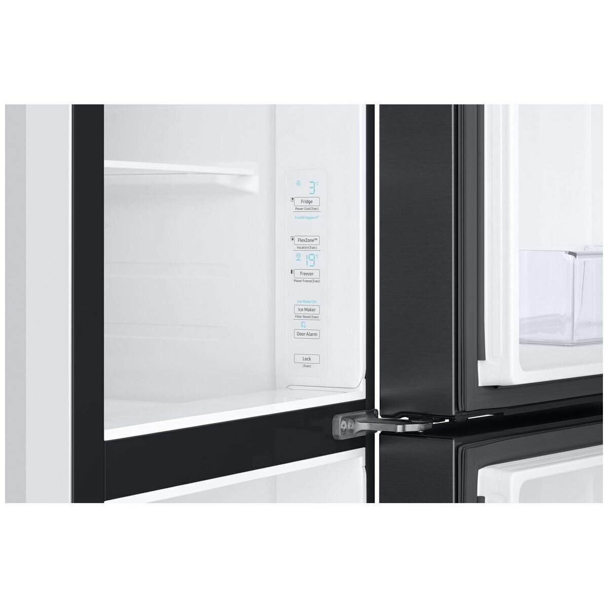 Samsung 621L Side By Side Refrigerator With 3-Door FlexZone SRS620MDMB