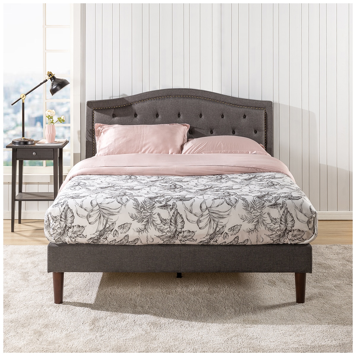 Blackstone Stately Tufted Platform Bed King Costco Australia