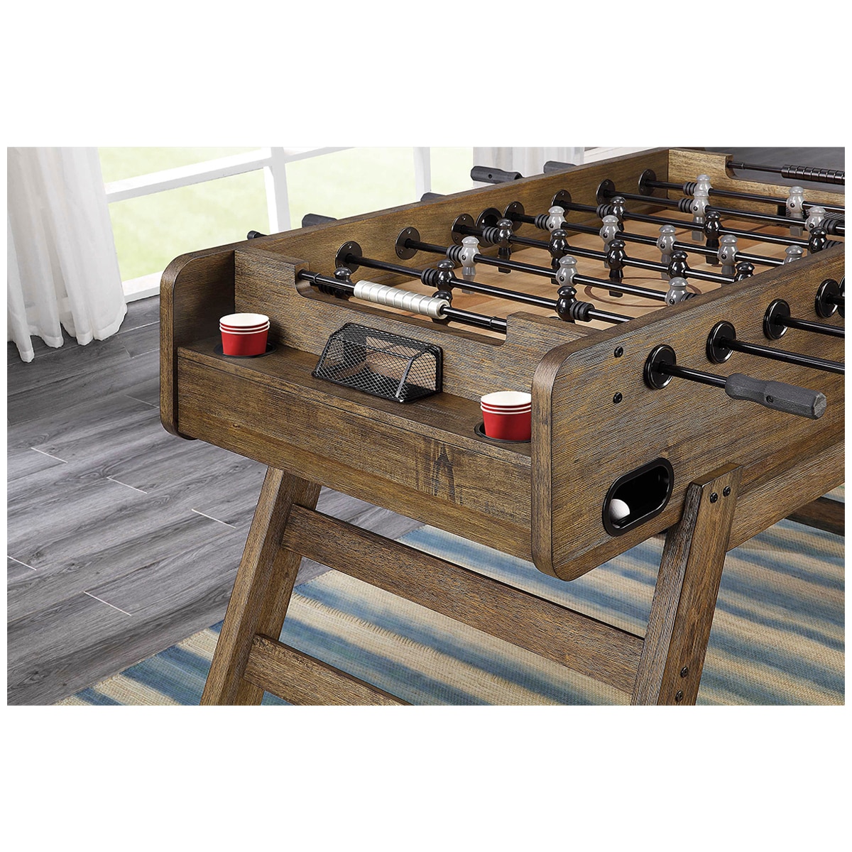 Bayside Furnishings Wood Foosball Table