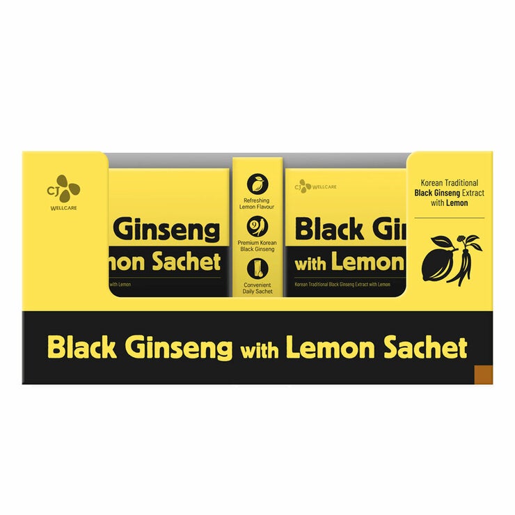 CJ Wellcare Black Ginseng Lemon Stick 50 x 10g CJ Wellcare Black Ginseng Lemon Stick 50 x 10g