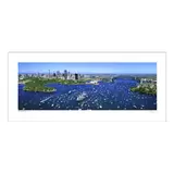 Ken Duncan Australia Day Celebrations NSW White Framed Print 161 x 77.3 cm