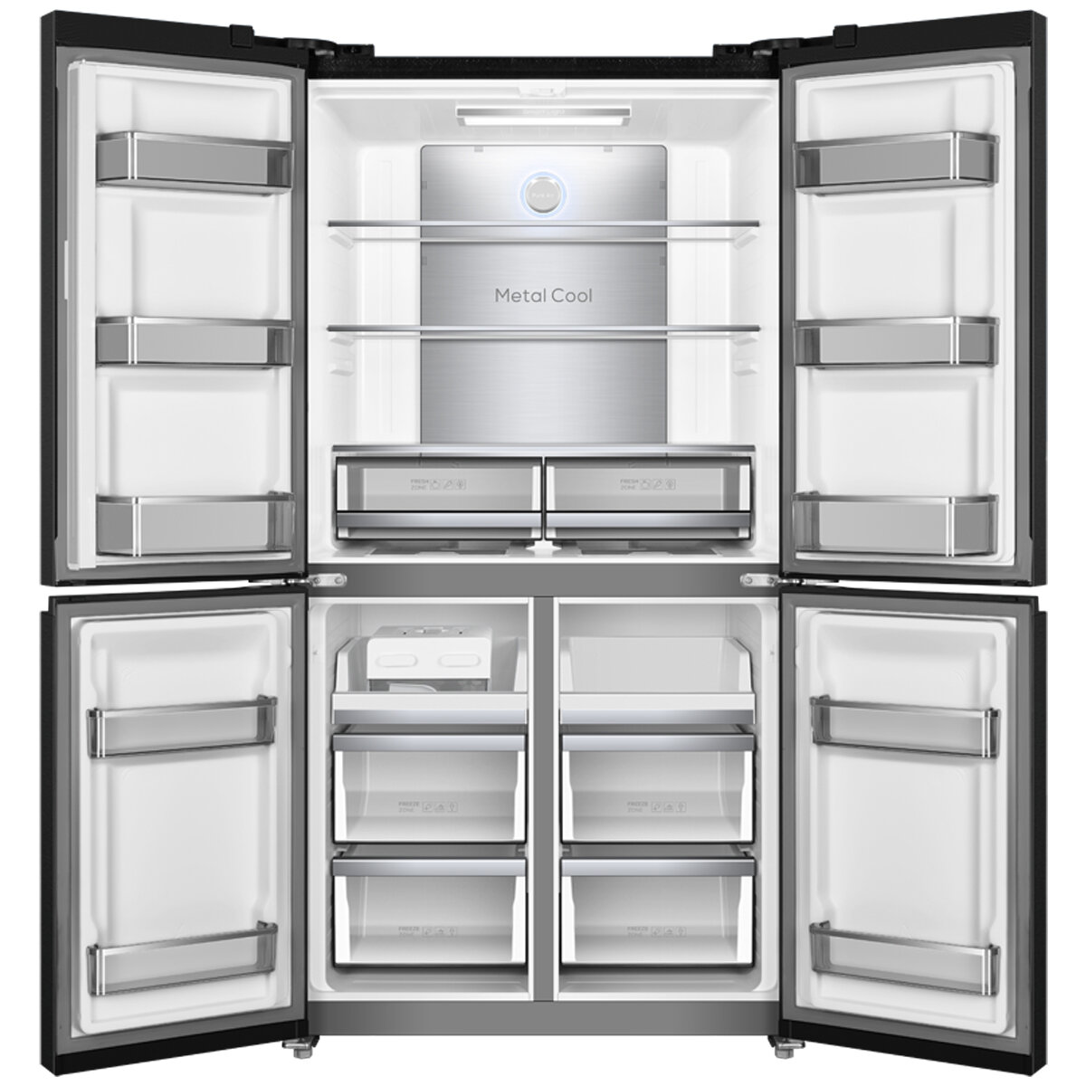 TCL 575L French Door Fridge Matte Black TRF576FHB