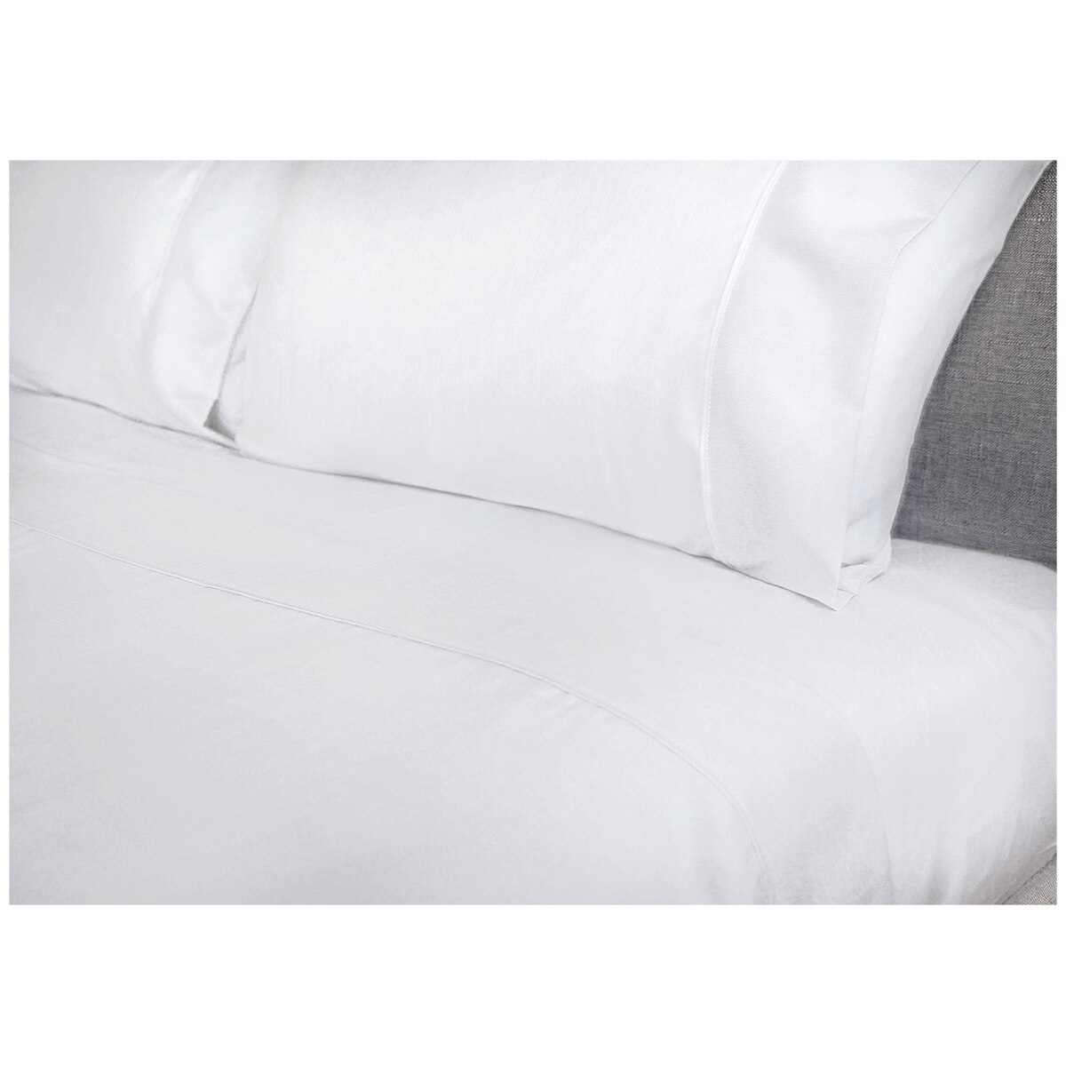 Kingtex Bamboo Cooling 2000TC Sheet Set Single - White