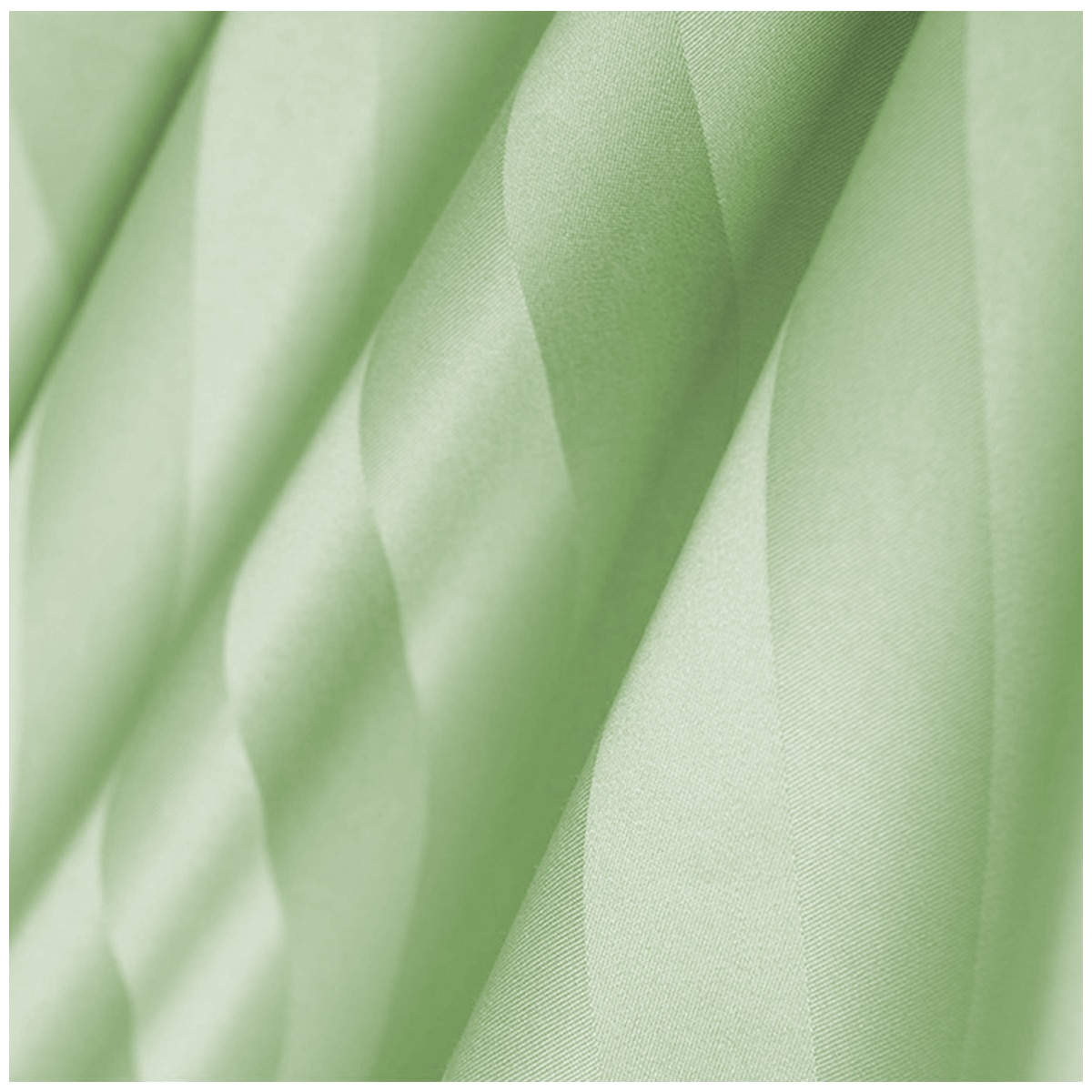 Kingtex 1200TC Egyptian Cotton Sateen Stripe Quilt Cover Set King - Mint