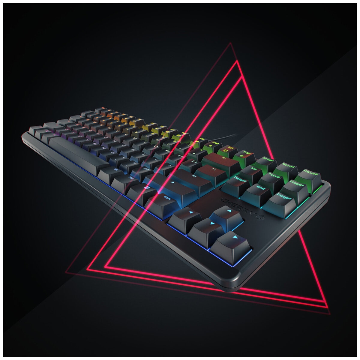 Cherry G80-3000S TKL RGB Gaming Keyboard Black with Blue Switch G80-3831LSAEU-2