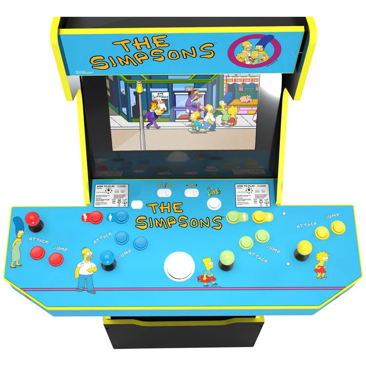 Arcade1Up The Simpson Arcade Machine with Stool & Wi-Fi
