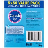Curash Simply Water Wipes 640 Count