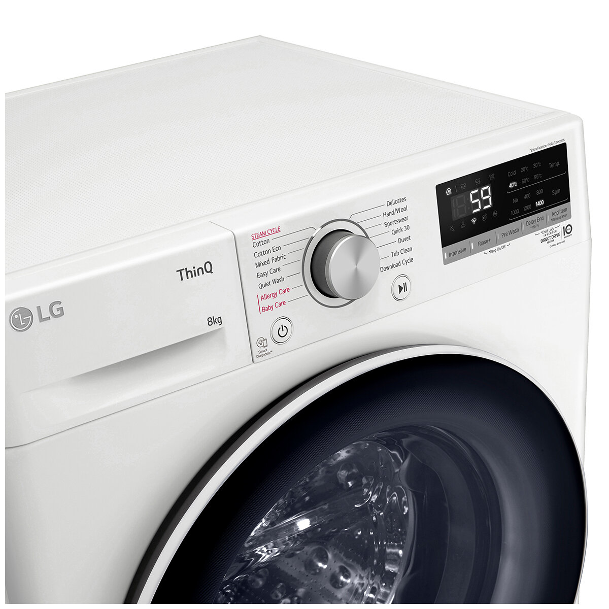 LG 8kg Front Load Washer WV5-1408W White