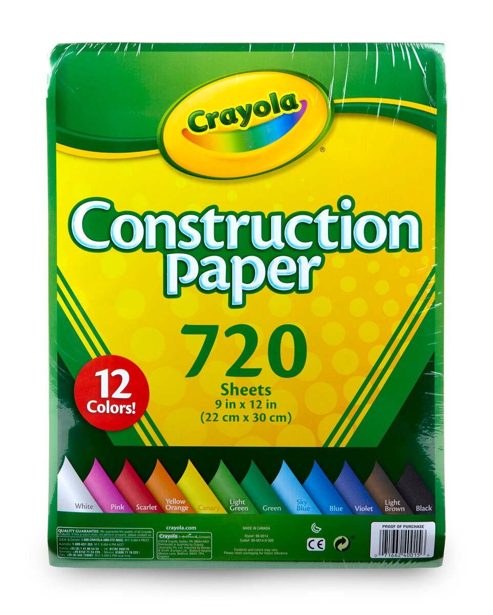 Crayola Construction Paper 2 x 720 Pack