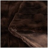 Frye Luxe Faux Fur Throw 152 x 178cm Chocolate