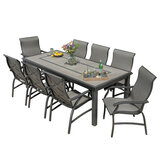 Sunvilla Kingston Sling Dinning 9 Piece Set