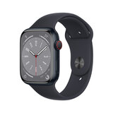 Apple Watch Series 8 GPS + Cellular 45mm Midnight Aluminium Case with Midnight Sport Band Regular
