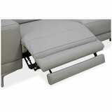 Aiden & Ivy Leather Power Sectional With Ratchet Headrest