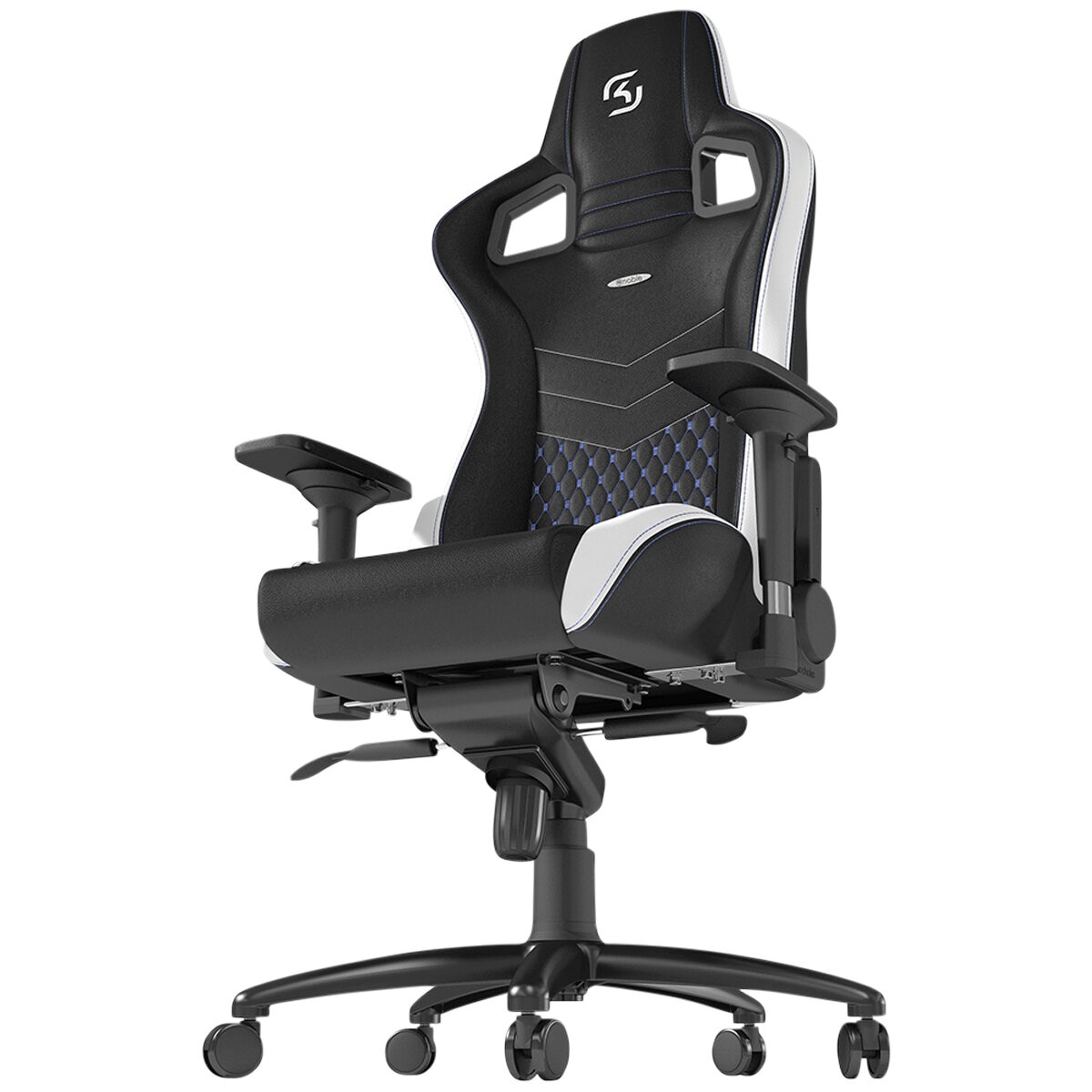 NobleChairs Epic Series SK Gaming Chair Black Blue White