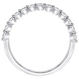 18KT White Gold 0.37 CTW Round Diamond Band