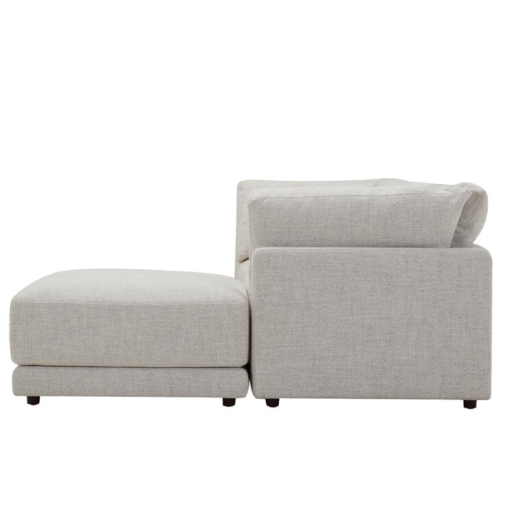 Aiden & Ivy 4 Piece Fabric Modular Sofa With 2 Pillows