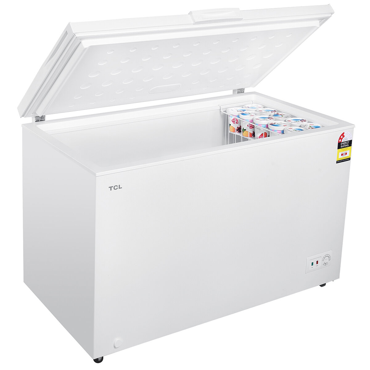 TCL Hybrid Chest Freezer 371 White F380CFW