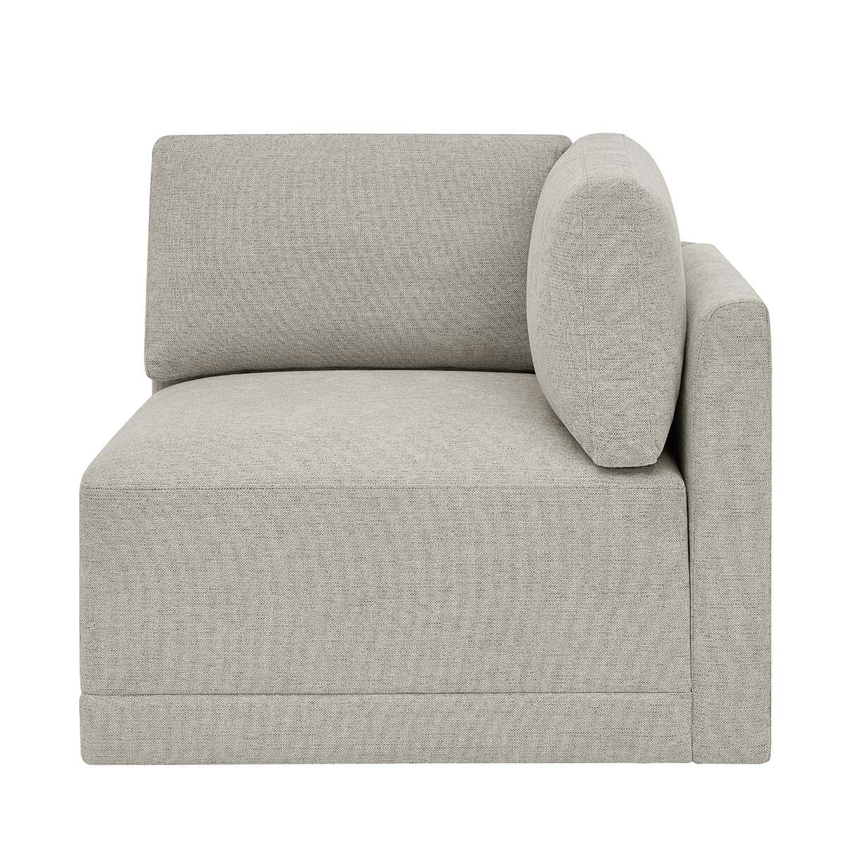 Thomasville 6PC Fabric Modular Sectional with Ottoman Light Grey