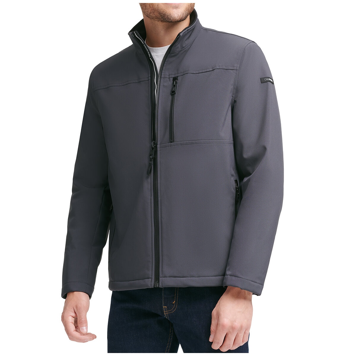 Calvin Klein Men's Lightweight Softshell Jacket Iron