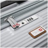 Swiss Military Carry On Luggage Chrome Silver