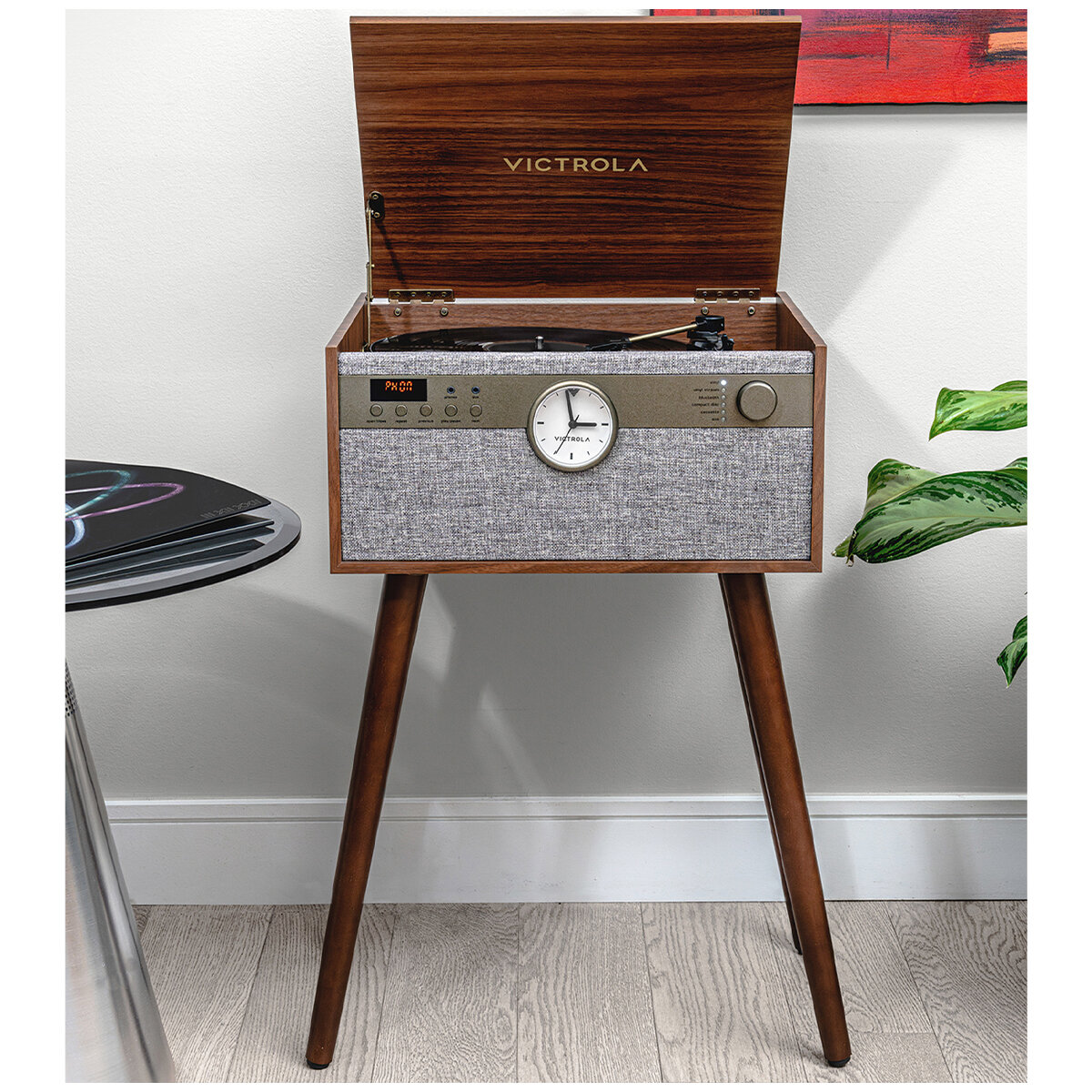 Victrola Century Signature+ 6-in-1 Wood Record Player Walnut VTA-830SB-WLN-INT Victrola Century Signature+ 6-in-1 Wood Record Player Walnut VTA-830SB-WLN-INT
