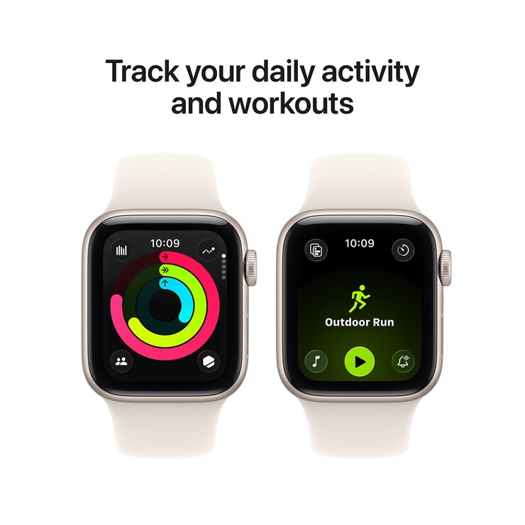 Apple Watch SE 3&nbsp;Starlight Aluminium Case With Starlight Sport Band