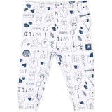 Peanut Shell 2pc Baby Set - Navy Hood/Print Pants