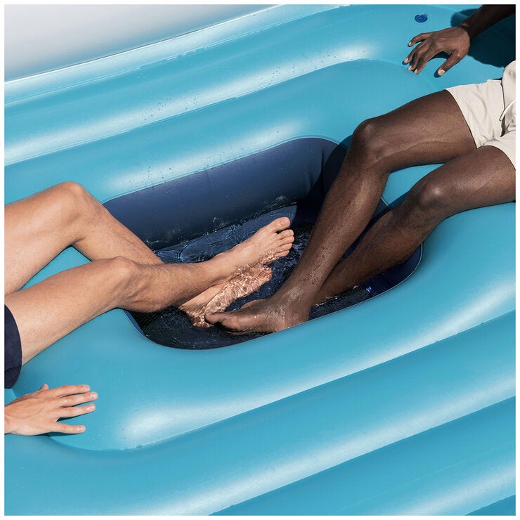Hydro Force Sunny Lounge 5-Person Inflatable Island with Sunshade 2.8M
