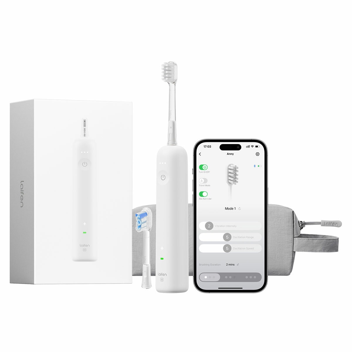 Laifen Wave SE Electric Toothbrush White 1TB31-P-US-WH-002 Laifen Wave SE Electric Toothbrush White 1TB31-P-US-WH-002