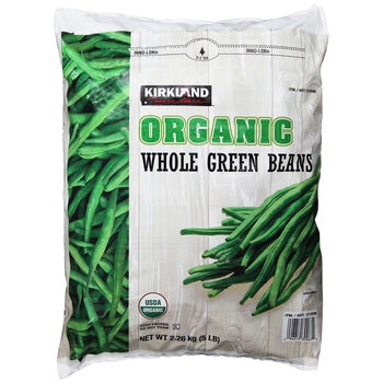 Kirkland Signature Organic Whole Green Beans 2.26kg