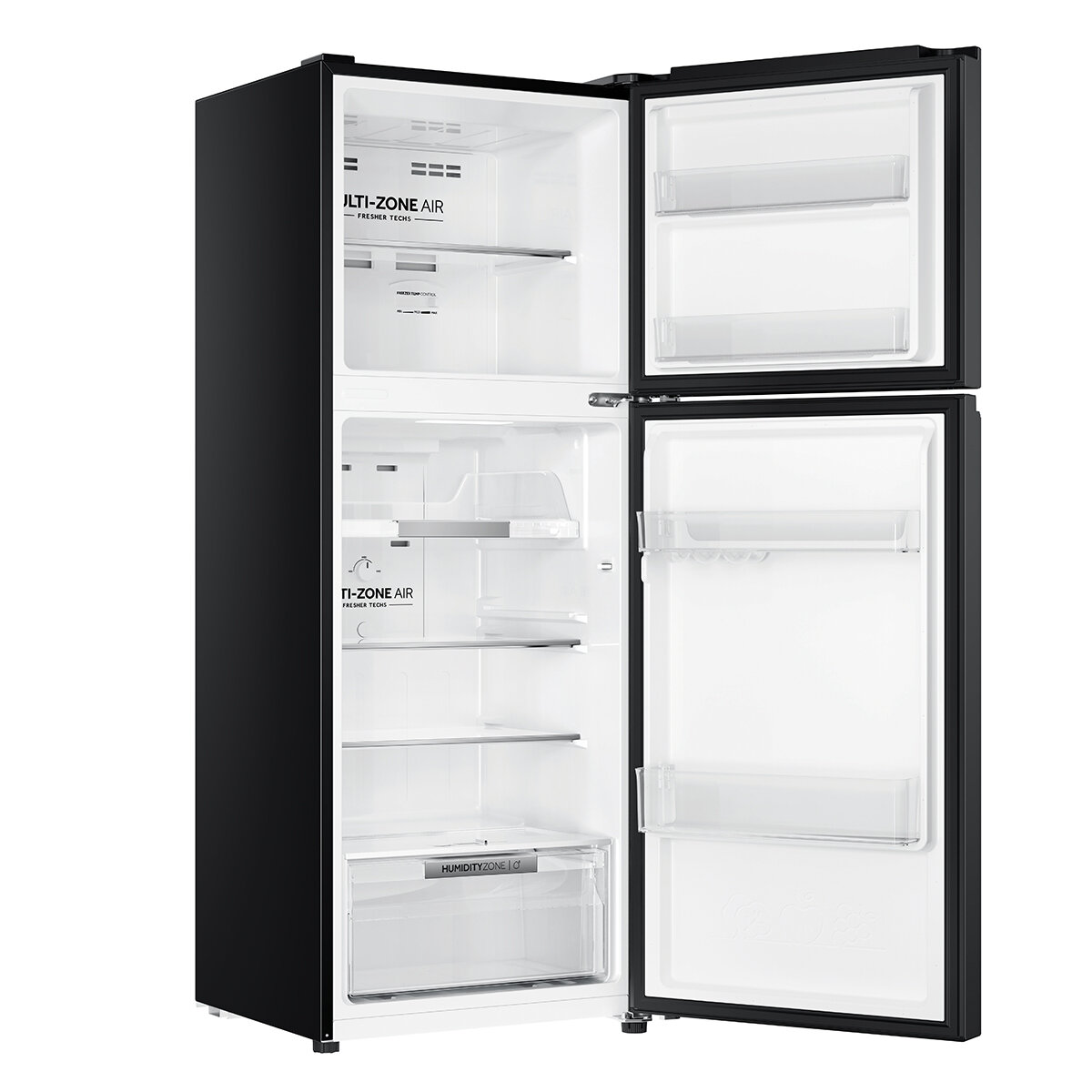 Haier 208L 300 Series Refrigerator Top Freezer Black HRF210TG