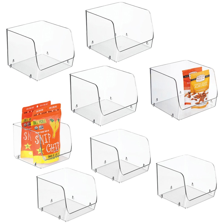 iDesign Stacking Open Front Pantry Bins 8piece Set Costco Australia