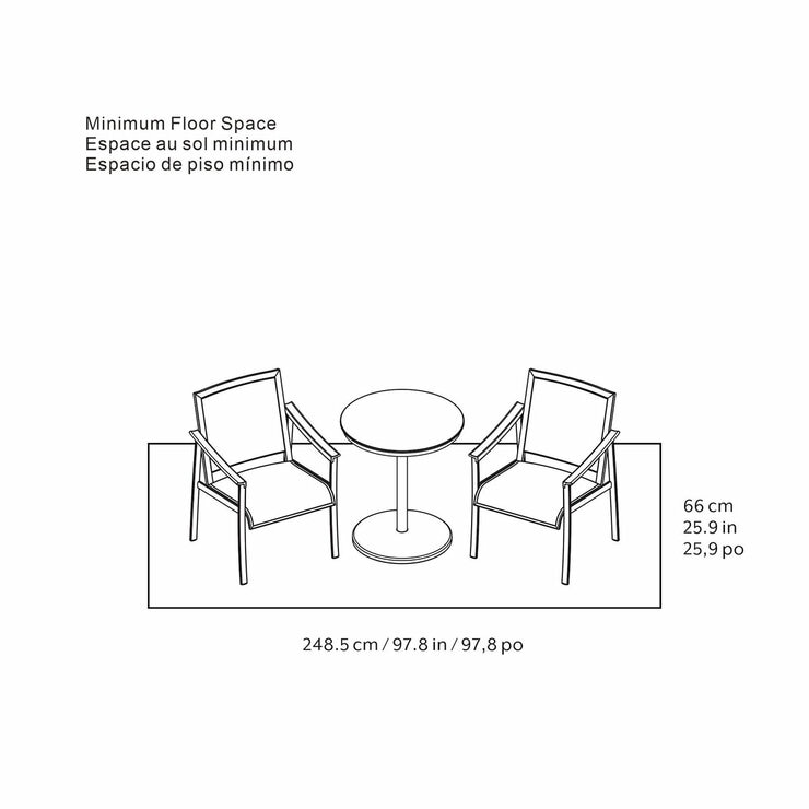 Agio Stinsley 3 Piece Bistro Set