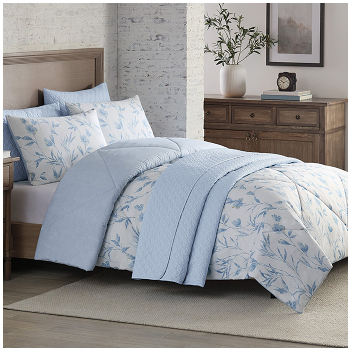 Adorn Home Comforter Set Queen 6 piece